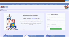 Desktop Screenshot of animexx.onlinewelten.com